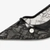 アミタ 45 ブラック jimmy choo レース＆スパッツォラート パンプス