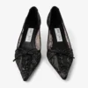 スカーレット 50 ブラック jimmy choo レースパンプス