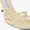 レオ 65 バターミルク エラフェプリント レザーサンダル