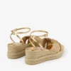 Aella Wedge 60 ゴールド ラフィア ウェッジサンダル