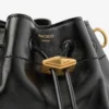 シンチ スモール ブラック ソフトシャイニー Biker レザー ショルダーバッグ