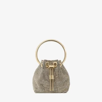 マイクロ・Bon Bon シャンパン クリスタルメッシュ ミニバッグ
