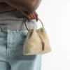 Bon Bon シャンパン メタリックメッシュバッグ