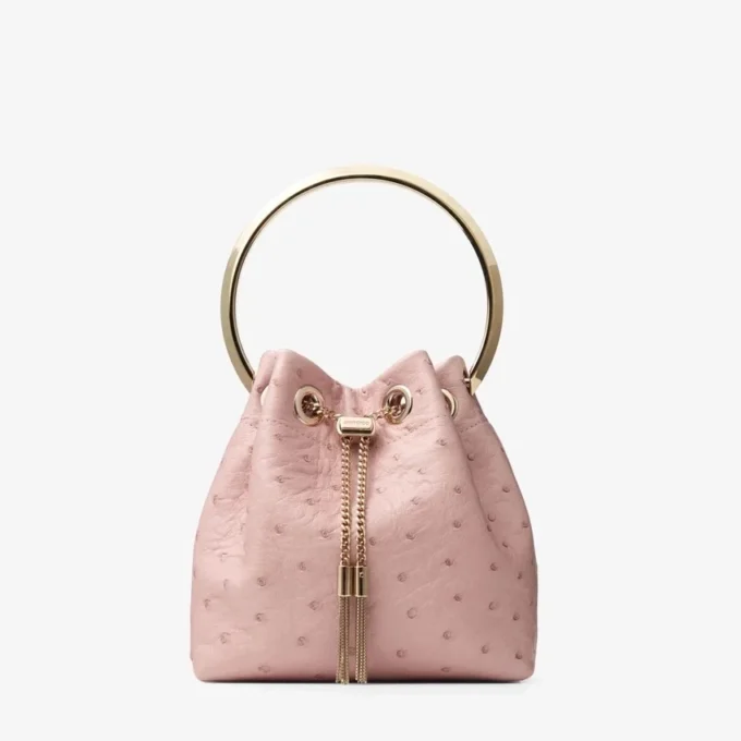 Bon Bon Rose オーストリッチレザーバッグ