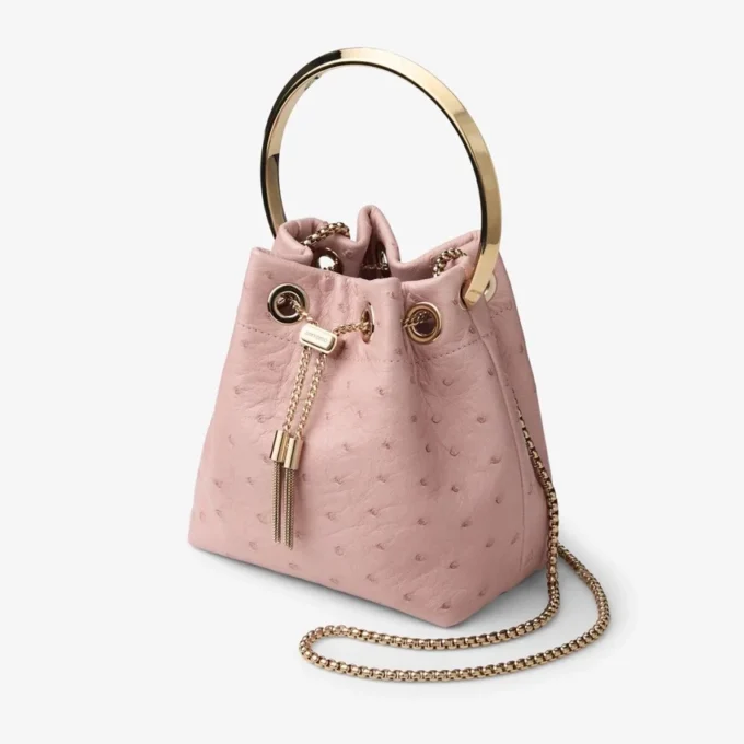 Bon Bon Rose オーストリッチレザーバッグ