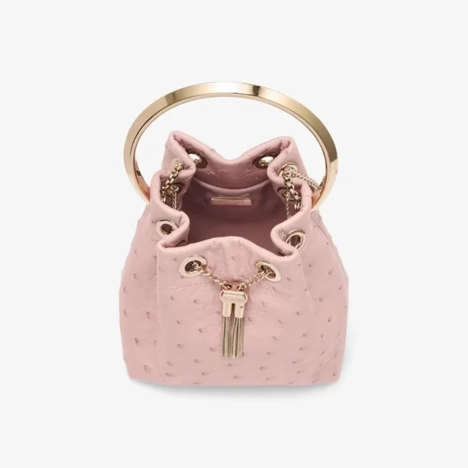 Bon Bon Rose オーストリッチレザーバッグ
