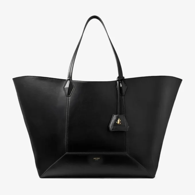 Diamond トート ラージ ブラック カーフレザー トートバッグ