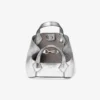 Diamond トート ミニ シルバー ヴィンテージ メタリック レザー ミニバッグ