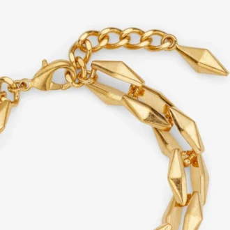 Diamondチェーンブレスレット ゴールド仕上げのDiamondチェーンブレスレット