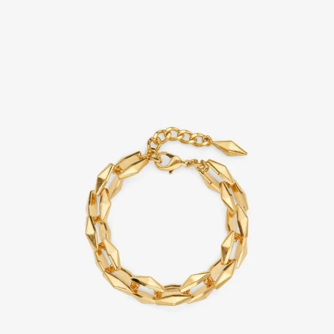 Diamondチェーンブレスレット ゴールド仕上げのDiamondチェーンブレスレット
