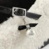 Eleri バレリーナ パールチャーム付きナチュラルシープスキン バレリーナパンプス