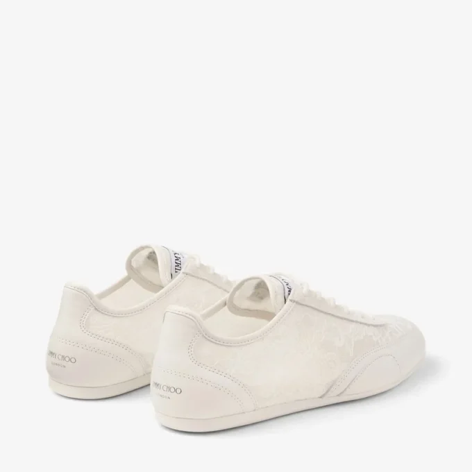 サニー F ラテ レザーミックス＆jimmy choo レース ローカットスニーカー