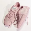 サニーF ローズ レザーミックス＆jimmy choo レースアップ ローカットトレーナー
