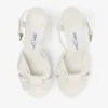 Heloise 80 ラテ ナッパレザー プラットフォームサンダル