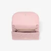 チェーン付きカーブウォレット ローズキルティング クリスタルJCバー付きjimmy choo レースウォレットチェーン