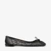 スカーレット・バレリーナ ブラック jimmy choo レースアップ・バレリーナ・フラット