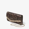 エミー ブラック＆バレエピンク jimmy choo レースクラッチバッグ