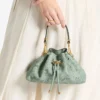 シンチ・スモール・ヴェルデジミー・jimmy choo パーフォレーテッドレザー レース ショルダーバッグ
