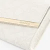 エミー アイボリー jimmy choo レース クラッチバッグ
