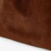 ドローストリング トート ラージ タン スエード＆スムースカーフレザー トートバッグ（jimmy choo ロゴ入り）