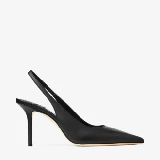 Love Sling Back 85 ブラック カーフレザー スリングバック
