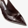 Love Sling Back 85 Sambuco シャイニークロコダイルエンボスレザー スリングバック