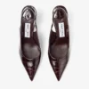 Love Sling Back 85 Sambuco シャイニークロコダイルエンボスレザー スリングバック