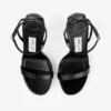 Moza Platform 120 ブラック シャイニーナッパレザー サンダル