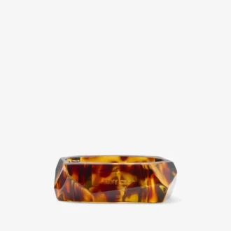 ファセットブレスレット トータスシェルアクリル製ファセットブレスレット