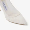 Romy 85 アイボリー jimmy choo レースパンプス