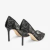 Romy 85 ブラック jimmy choo レースパンプス