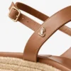 Theia ウェッジ 60 タンレザー ウェッジサンダル